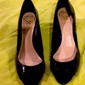 Vince Camuto Patent Leather open toe Size 6.5.